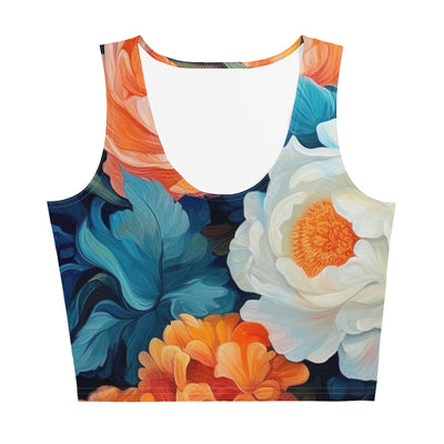 Bunte Blumen - Schöne Malerei - Damen Crop Top (All-Over Print) camping xxx