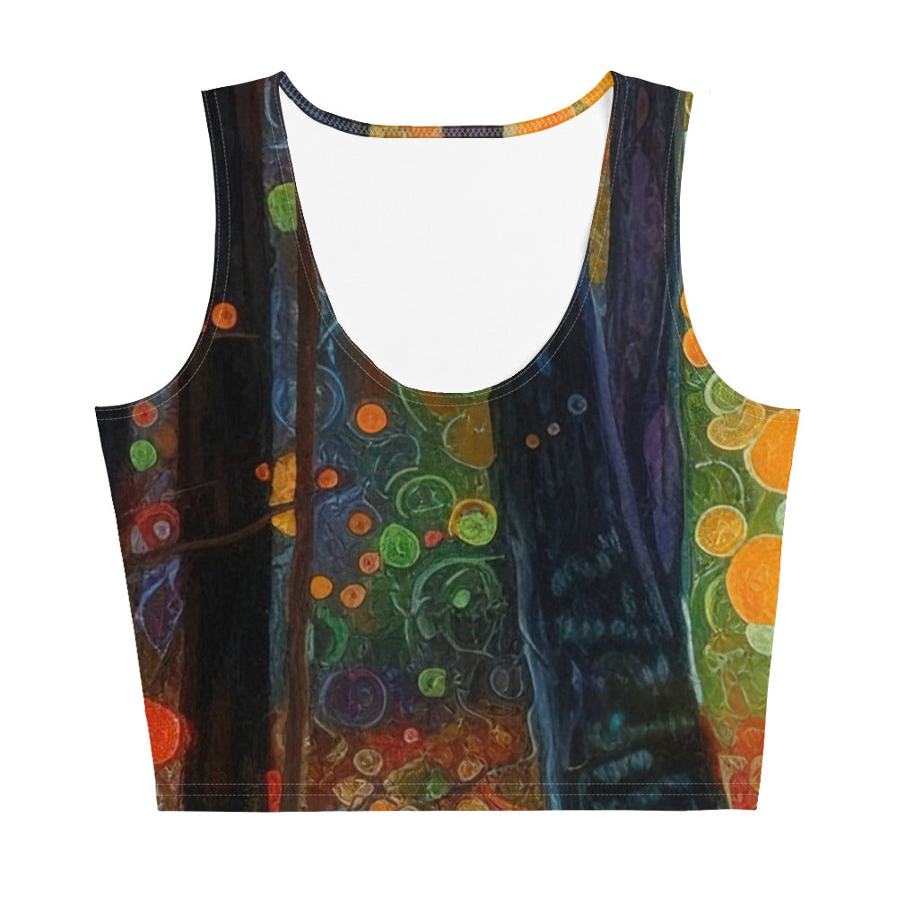 Wald voller Bäume - Herbstliche Stimmung - Malerei - Damen Crop Top (All-Over Print) camping xxx