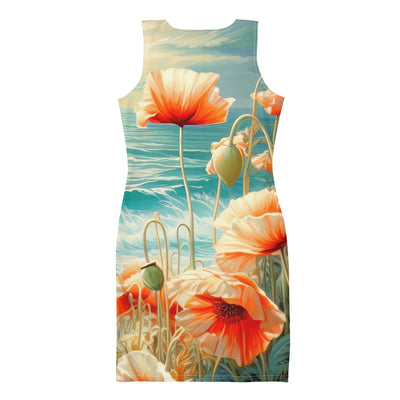 Blumen, Meer und Sonne - Malerei - Langes Damen Kleid (All-Over Print) camping xxx