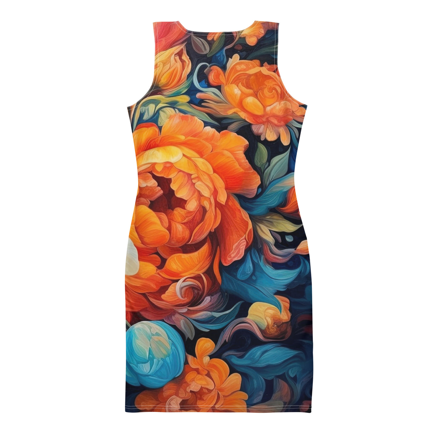 Bunte Blumen - Schöne Malerei - Langes Damen Kleid (All-Over Print) camping xxx