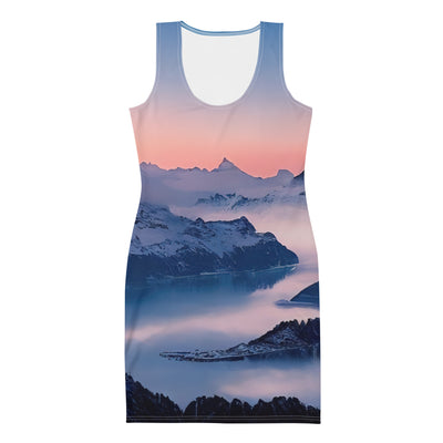 Matternhorn - Nebel - Berglandschaft - Malerei - Langes Damen Kleid (All-Over Print) berge xxx XL