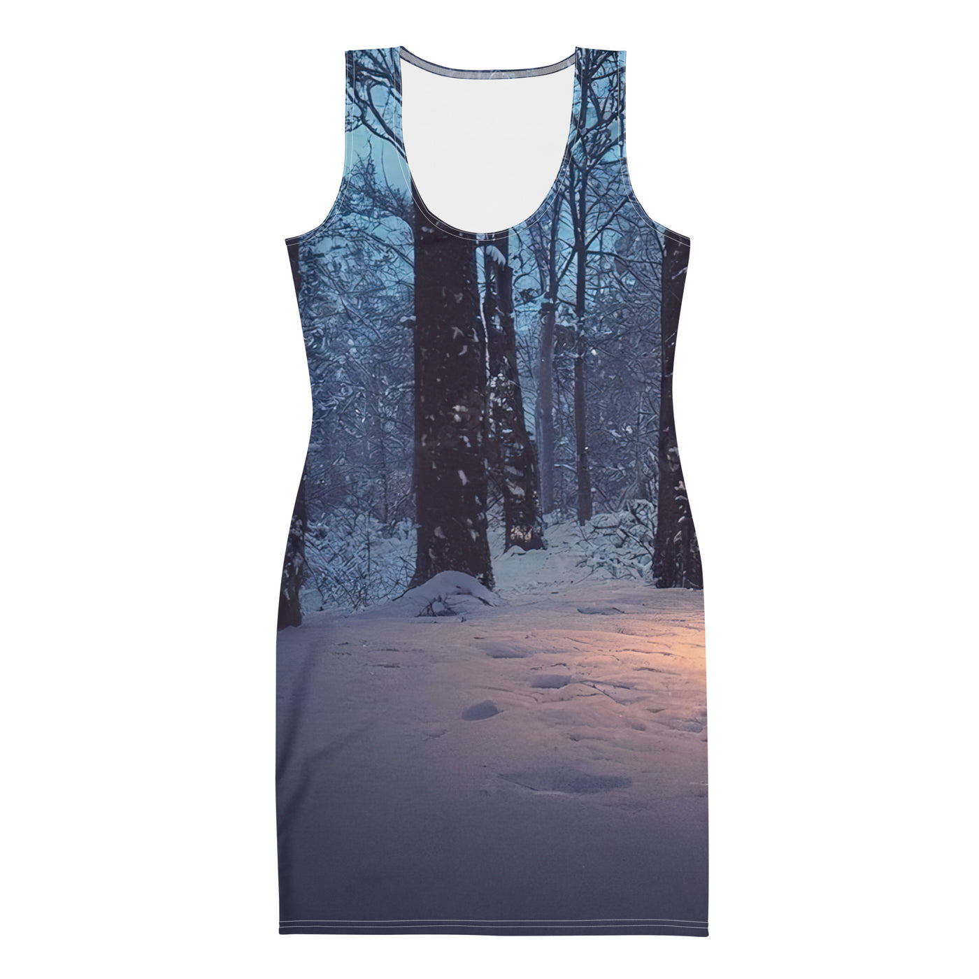 Lagerfeuer im Winter - Camping Foto - Langes Damen Kleid (All-Over Print) camping xxx XL