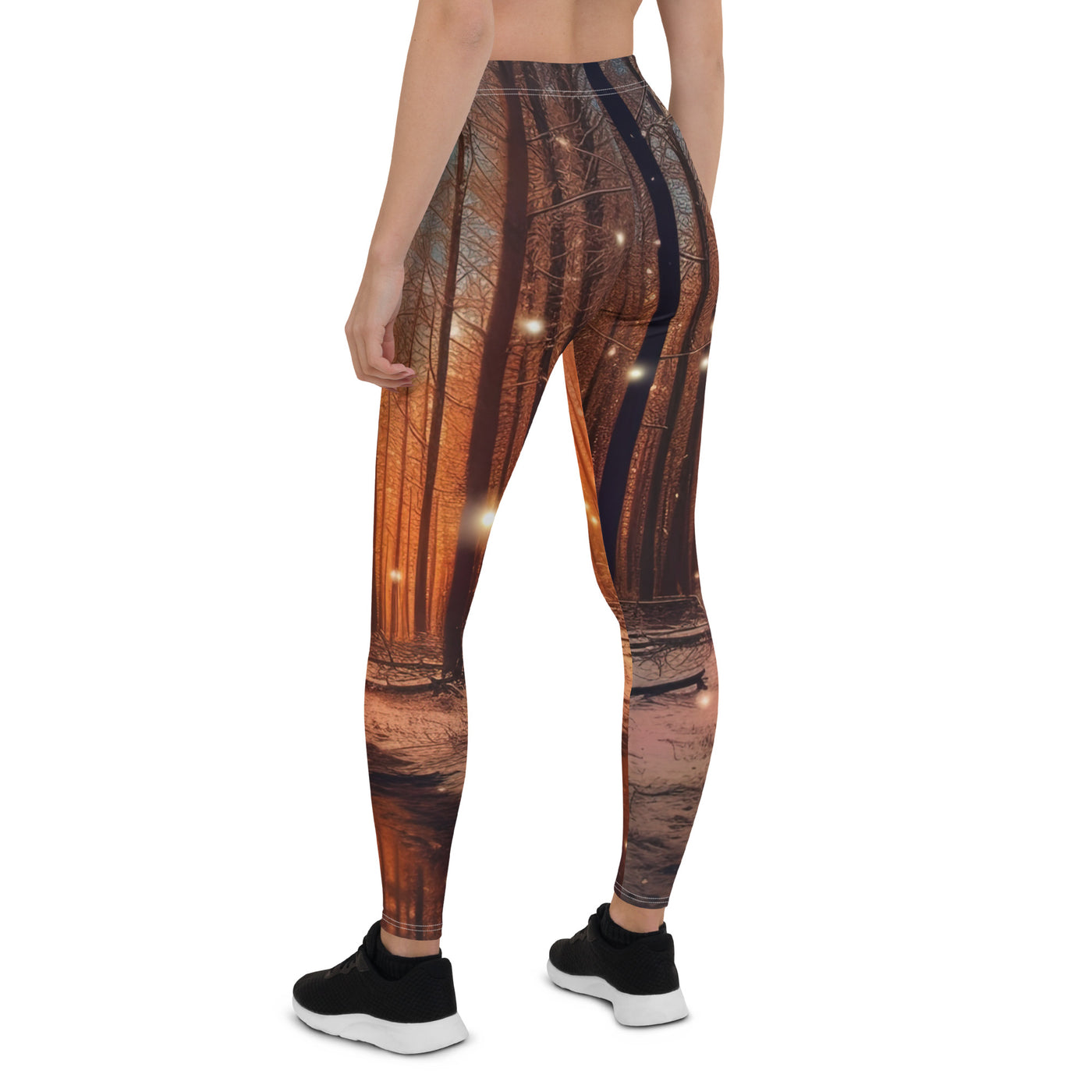 Bäume im Winter, Schnee, Sonnenaufgang und Fluss - Leggings (All-Over Print) camping xxx