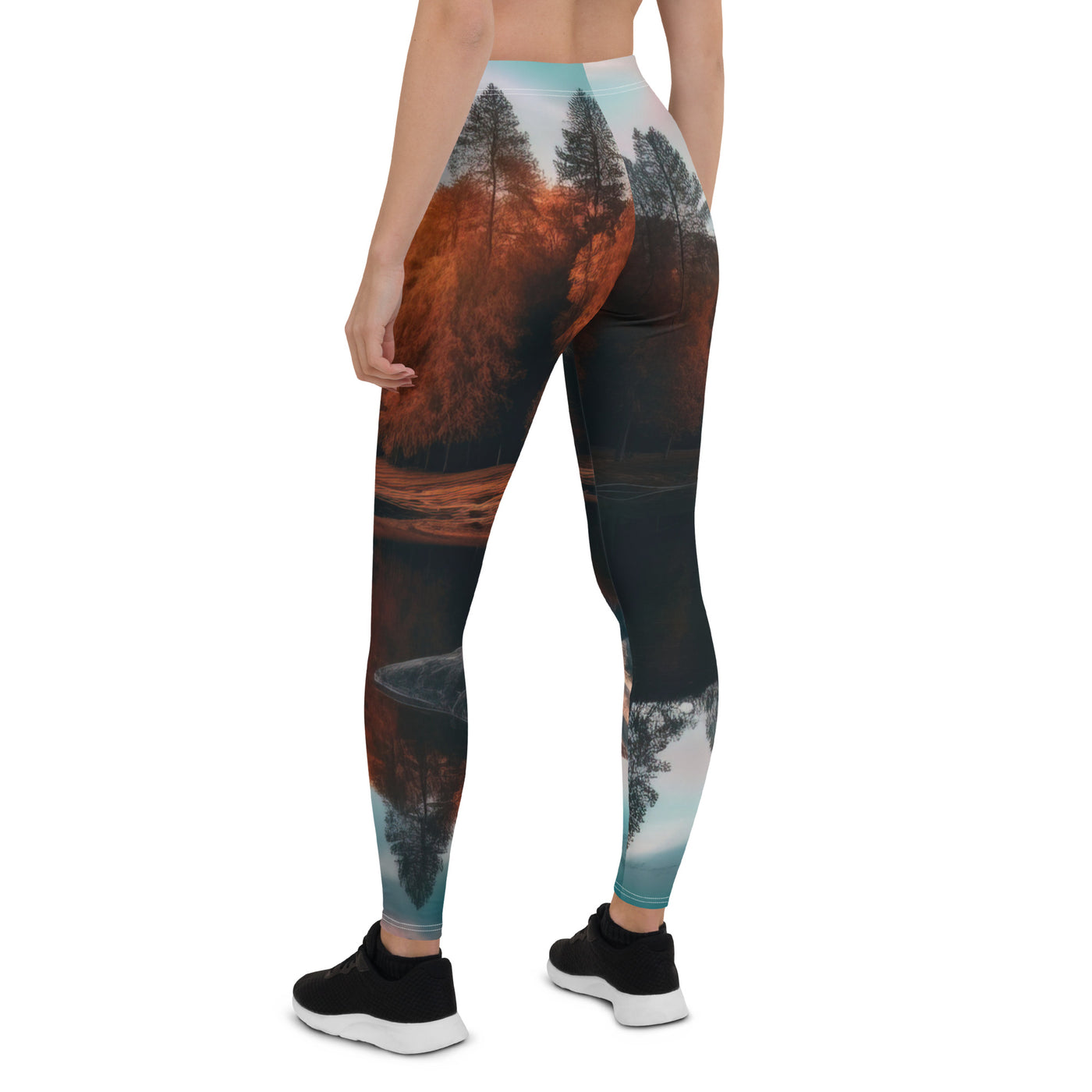 Bergsee, Berg und Bäume - Foto - Leggings (All-Over Print) berge xxx