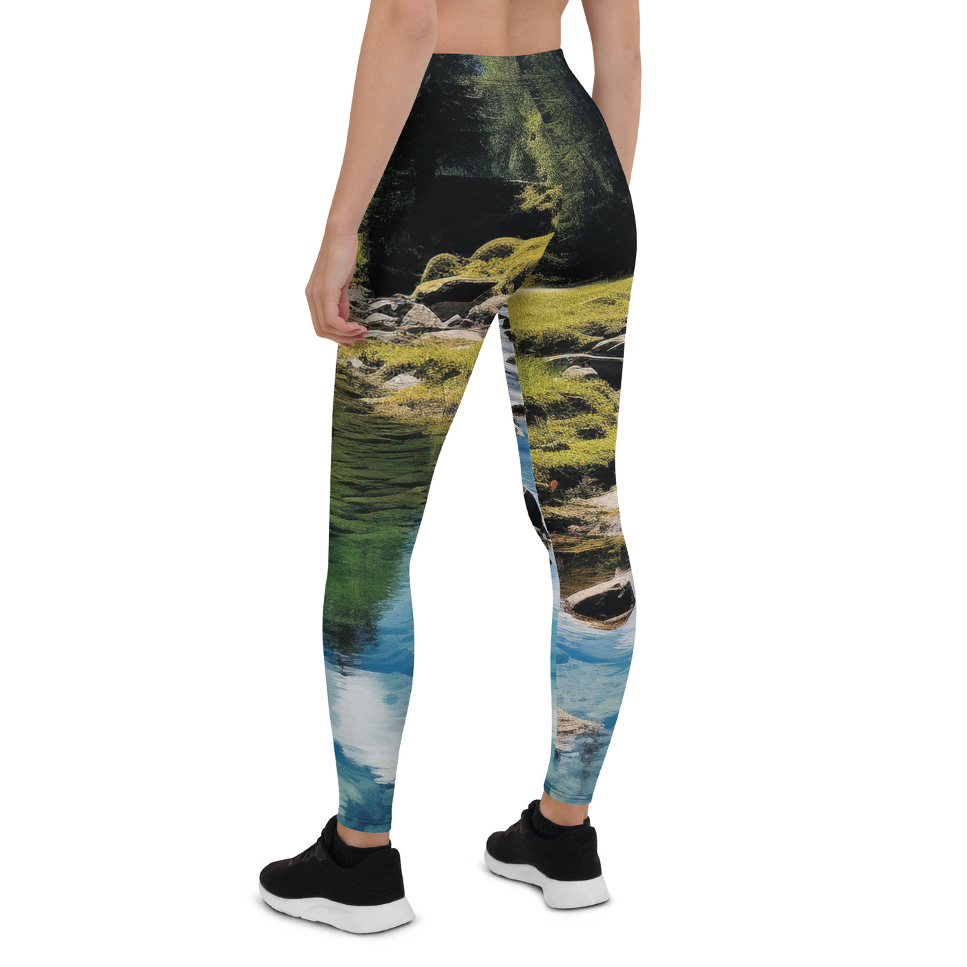 Österreichische Alpen und steiniger Bach - Leggings (All-Over Print) berge xxx