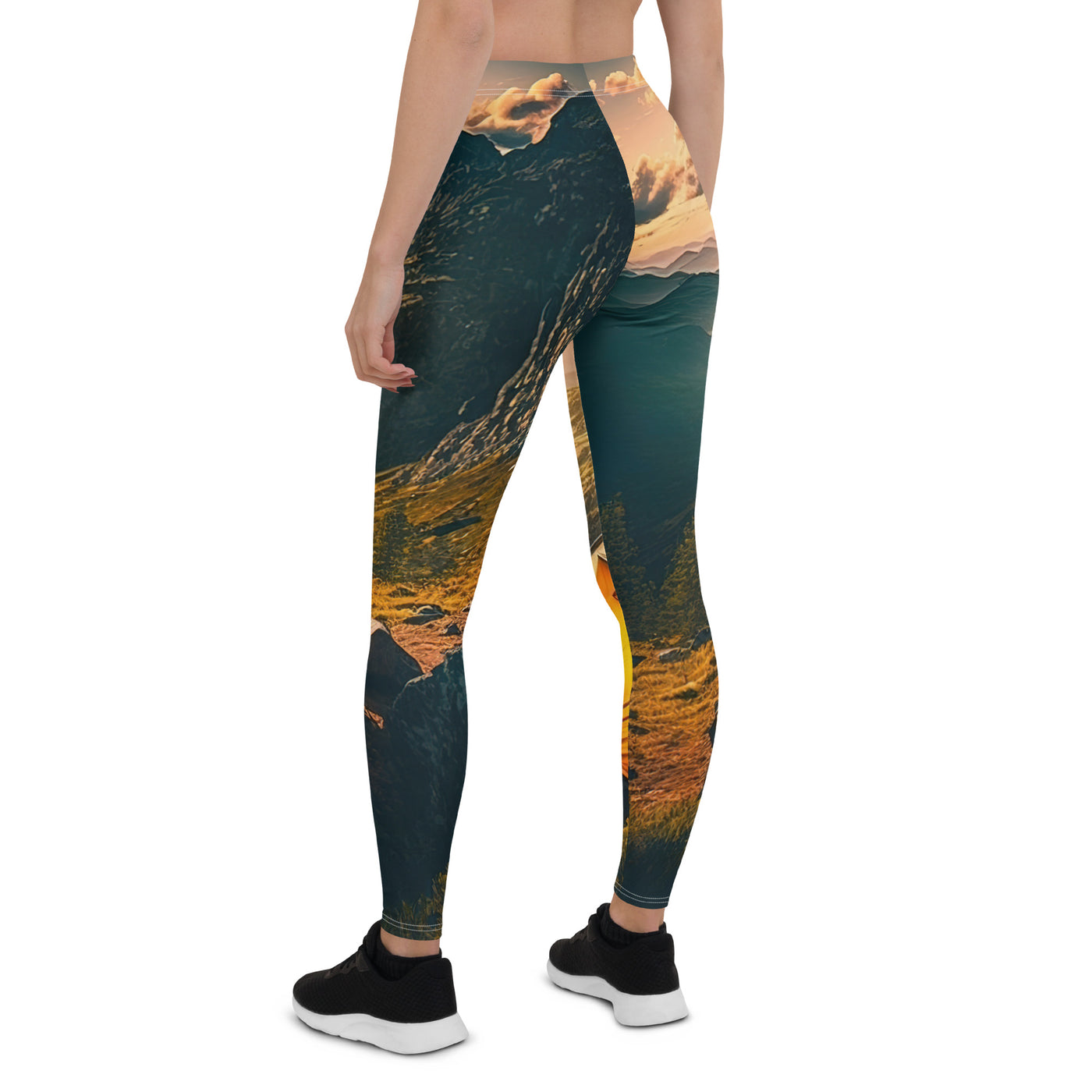 Zelt auf Berg im Sonnenaufgang - Landschafts - Leggings (All-Over Print) camping xxx