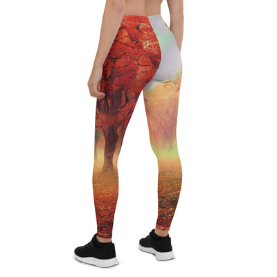 Wald im Herbst - Rote Herbstblätter - Leggings (All-Over Print) camping xxx