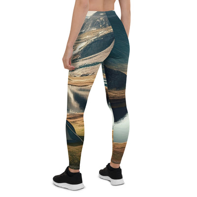 Zelt, Berge und Bergsee - Leggings (All-Over Print) camping xxx