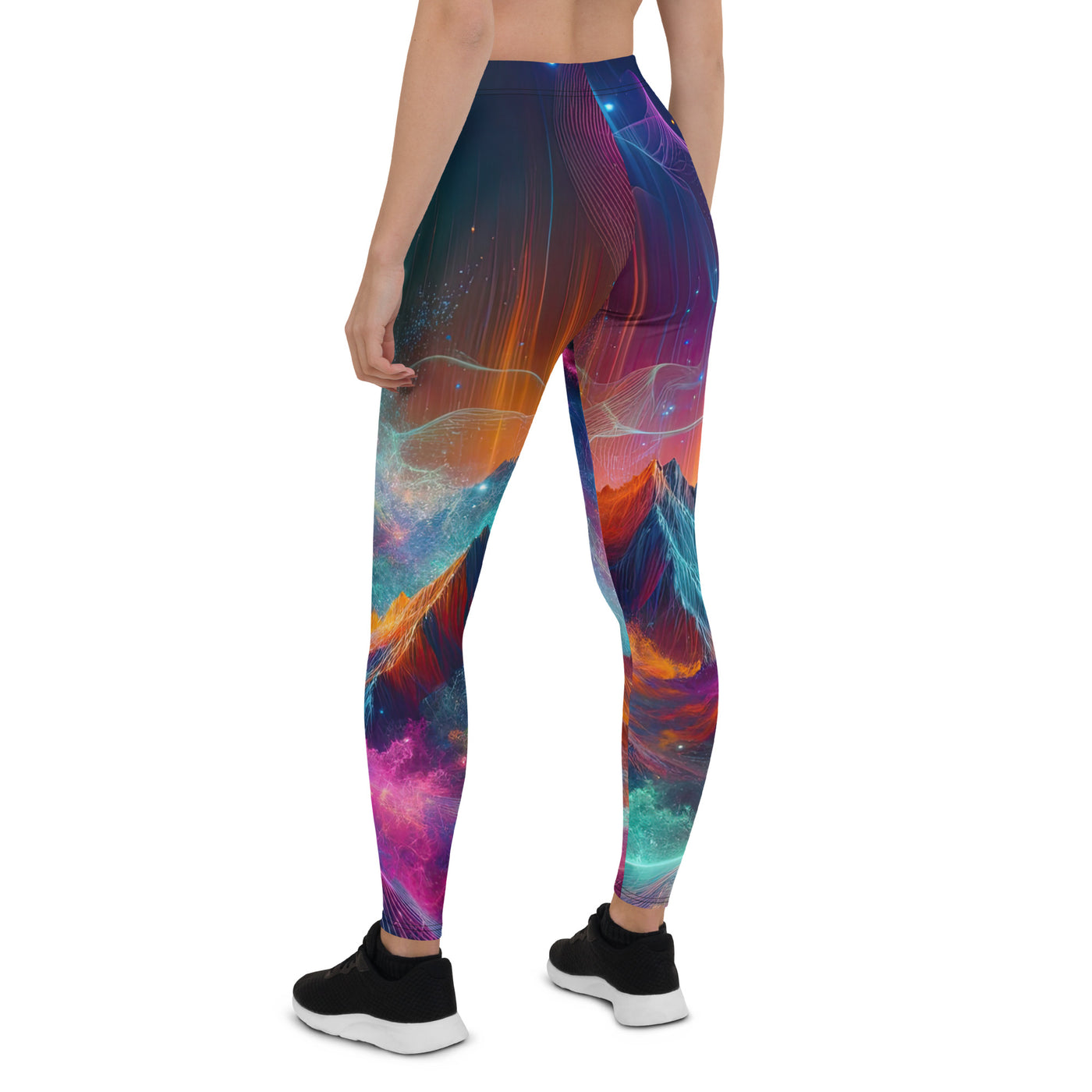 Alpen und Wolf: Lebendige Farben und schimmernde Lichtpartikel (AN) - Leggings (All-Over Print) xxx yyy zzz