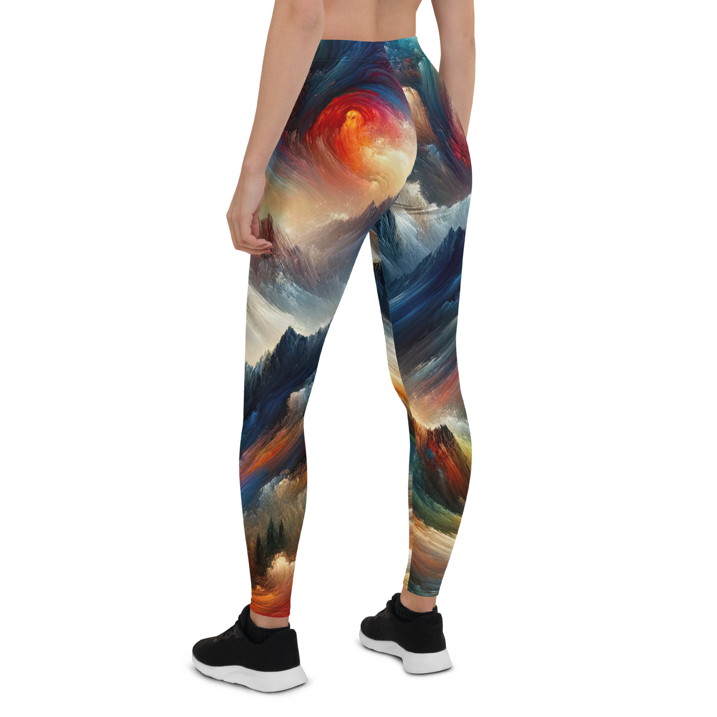 Expressionistische Alpen, Berge: Gemälde mit Farbexplosion - Leggings (All-Over Print) berge xxx yyy zzz