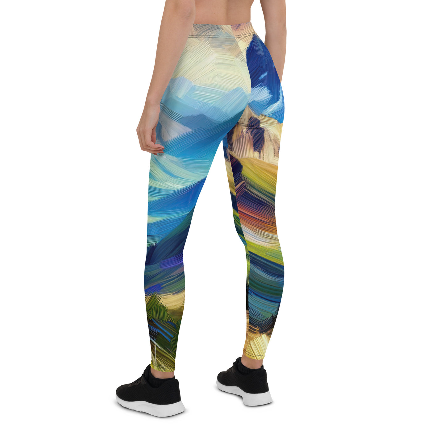 Impressionistische Alpen, lebendige Farbtupfer und Lichteffekte - Leggings (All-Over Print) berge xxx yyy zzz