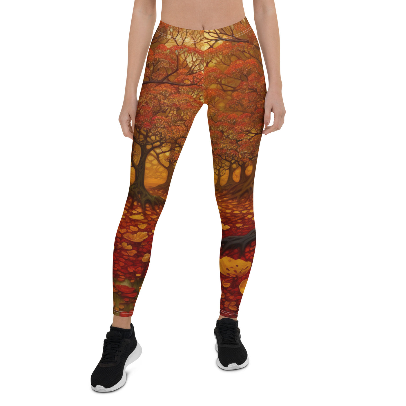 Wald im Herbst und kleiner Bach - Leggings (All-Over Print) camping xxx XL