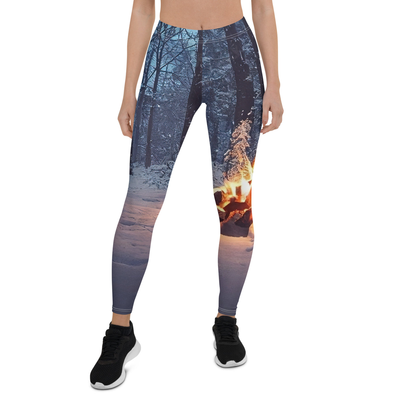 Lagerfeuer im Winter - Camping Foto - Leggings (All-Over Print) camping xxx XL