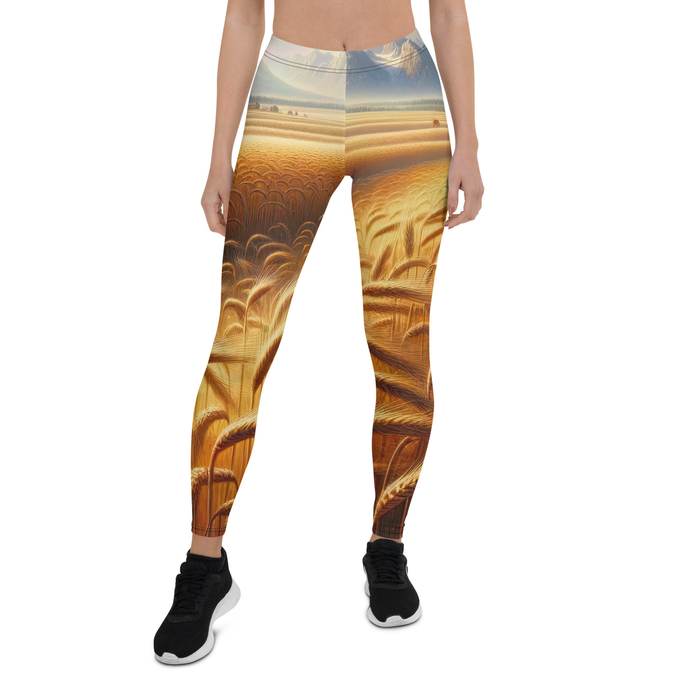 Ölgemälde eines bayerischen Weizenfeldes, endlose goldene Halme (TR) - Leggings (All-Over Print) xxx yyy zzz XL