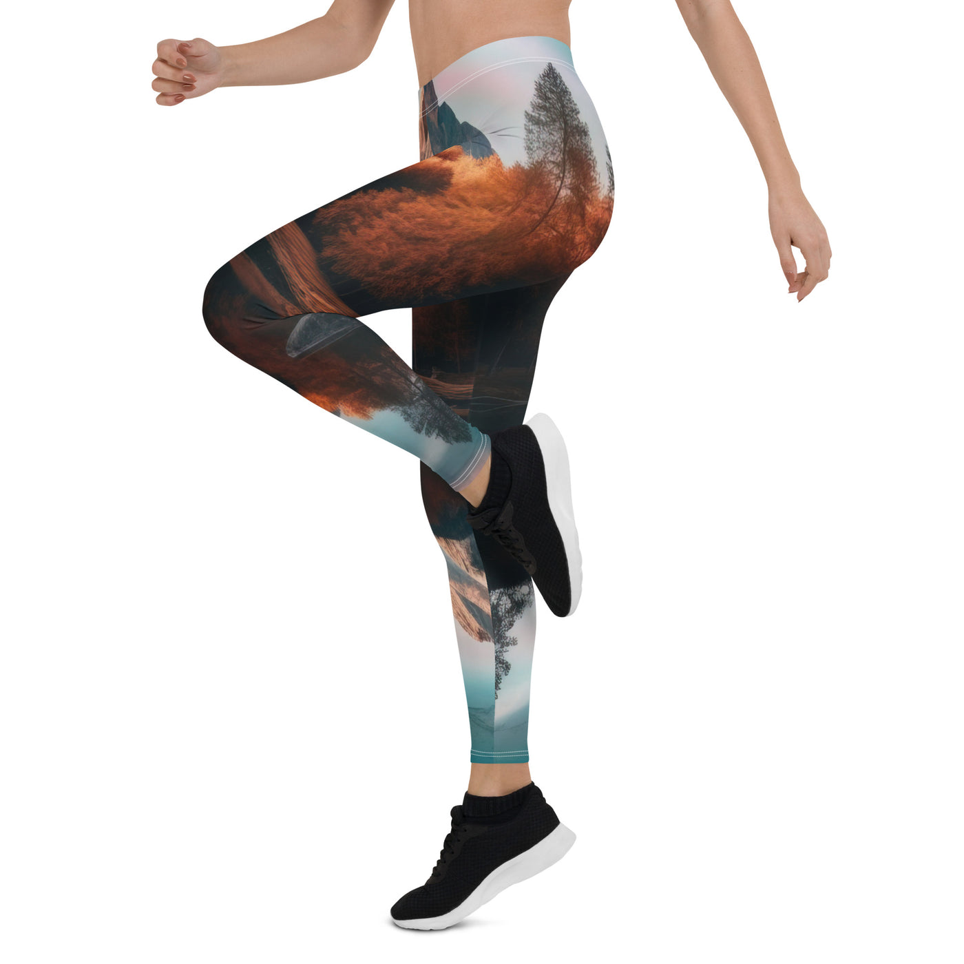 Bergsee, Berg und Bäume - Foto - Leggings (All-Over Print) berge xxx