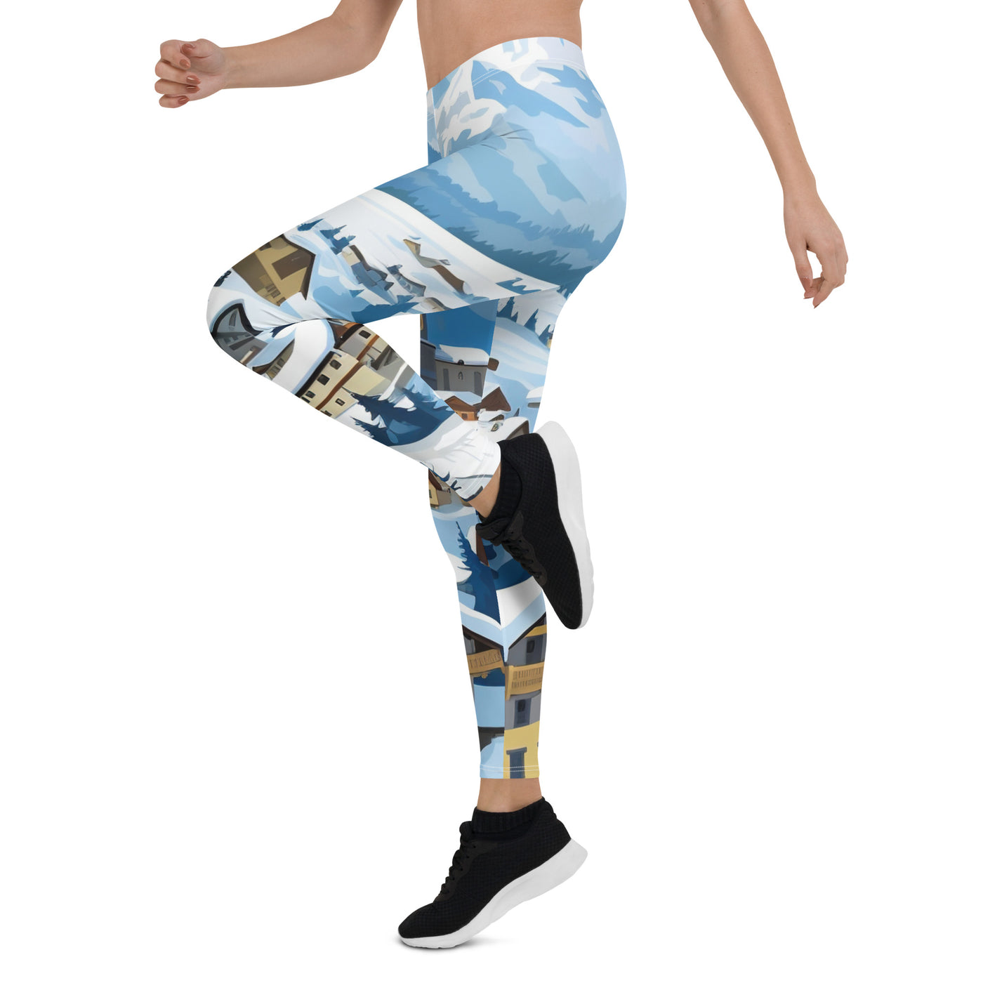 Kitzbühl - Berge und Schnee - Landschaftsmalerei - Leggings (All-Over Print) ski xxx