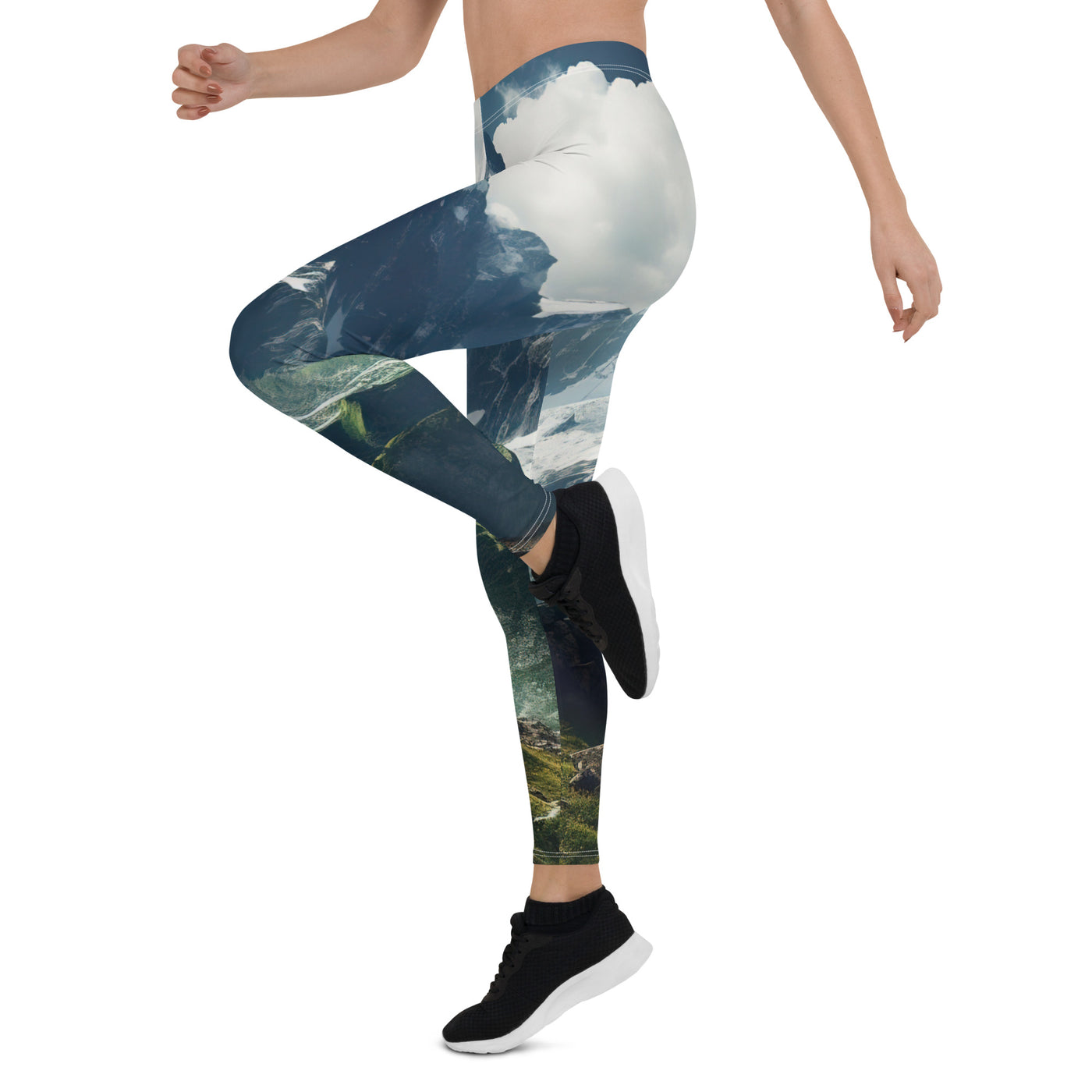 Gigantischer Berg - Landschaftsmalerei - Leggings (All-Over Print) berge xxx