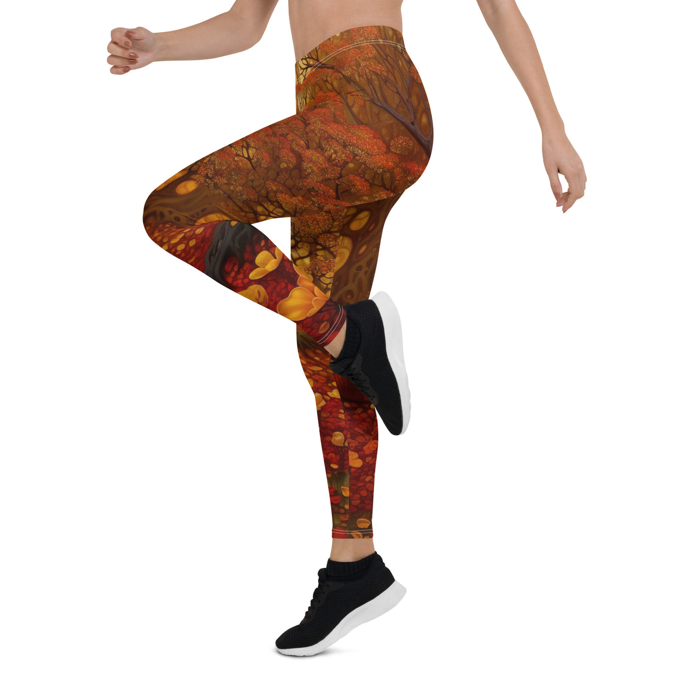 Wald im Herbst und kleiner Bach - Leggings (All-Over Print) camping xxx