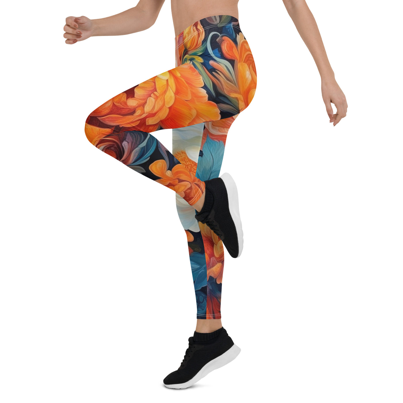 Bunte Blumen - Schöne Malerei - Leggings (All-Over Print) camping xxx