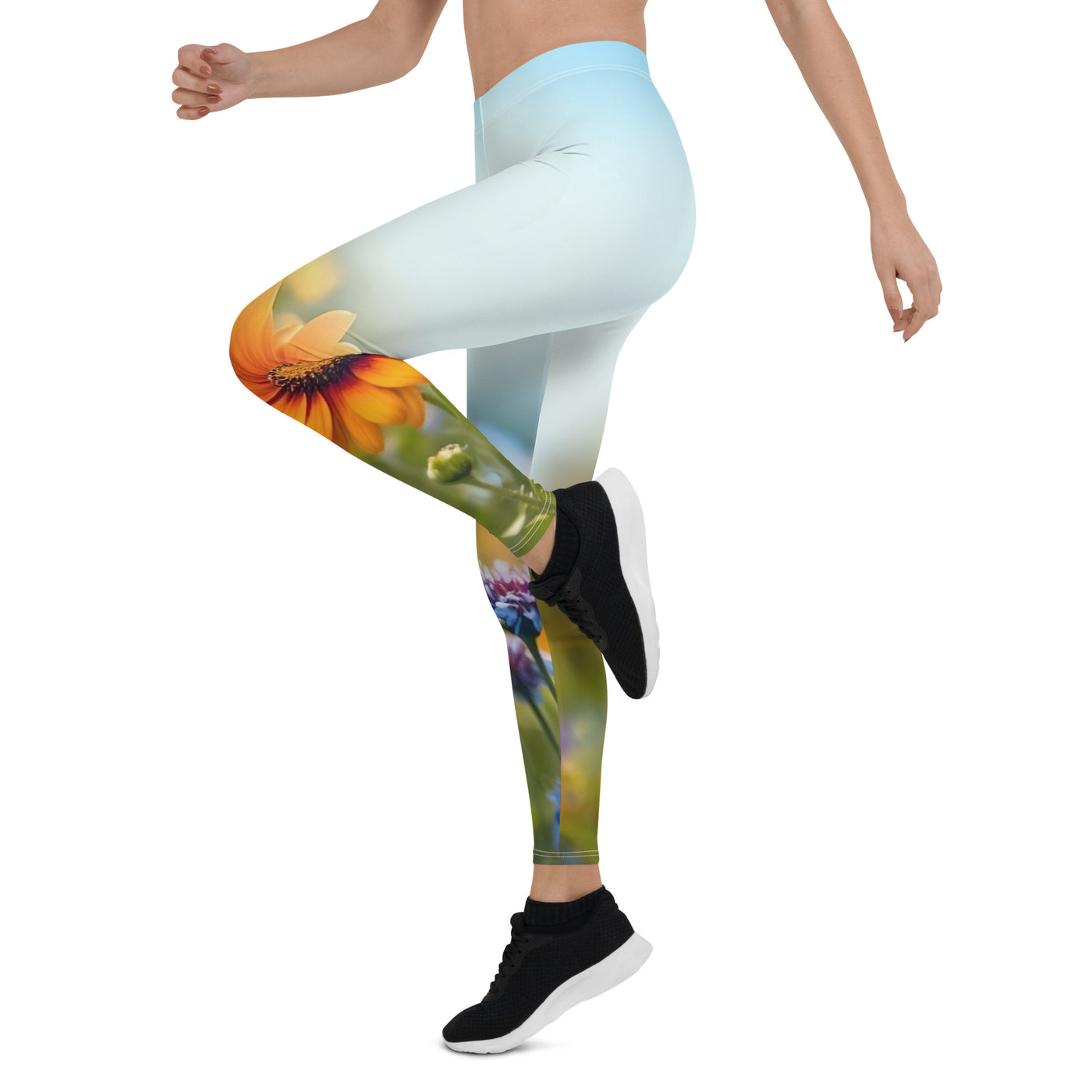 Foto von Blumen im Sonnenschein - Nahaufnahme - Leggings (All-Over Print) camping xxx