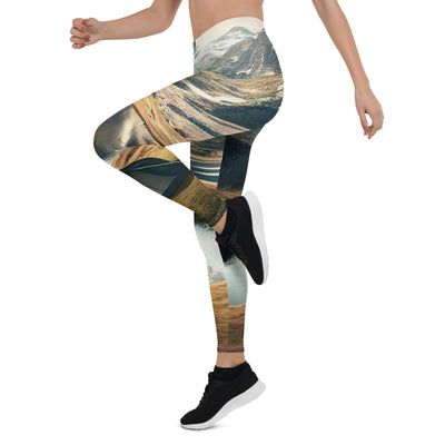 Zelt, Berge und Bergsee - Leggings (All-Over Print) camping xxx