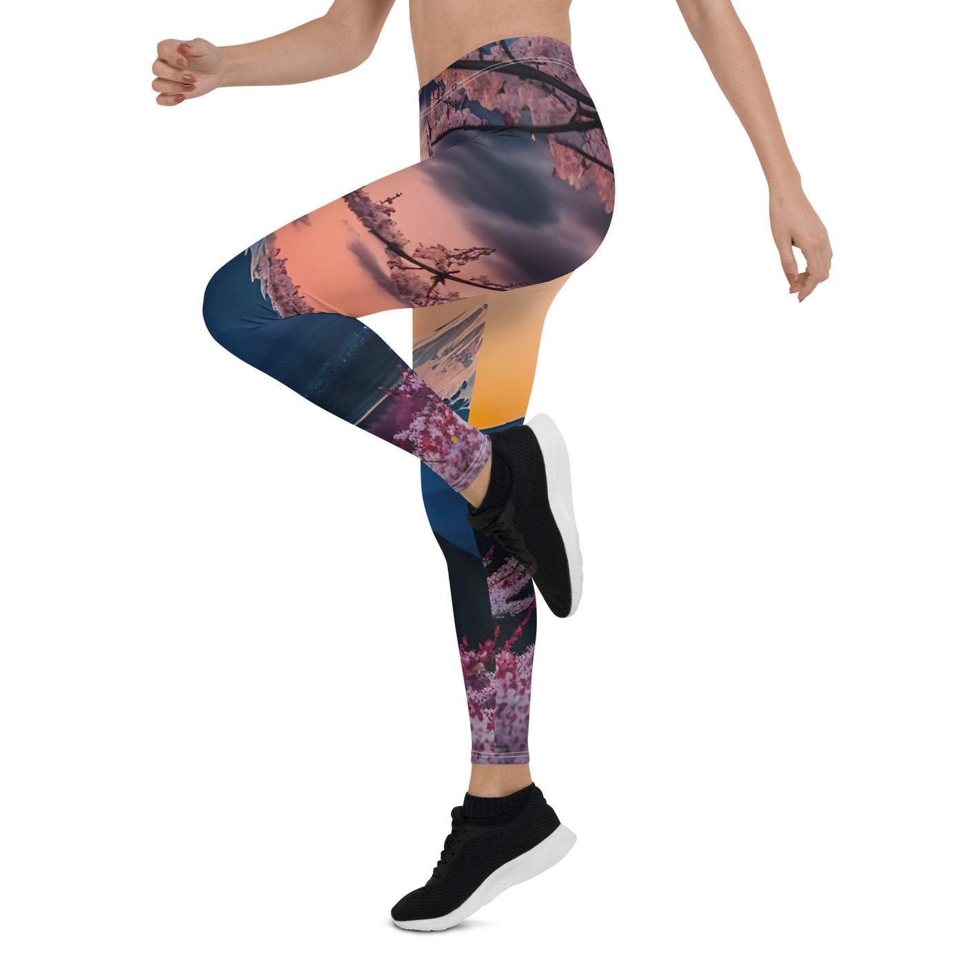 Berg - Pinke Bäume und Blumen - Leggings (All-Over Print) berge xxx