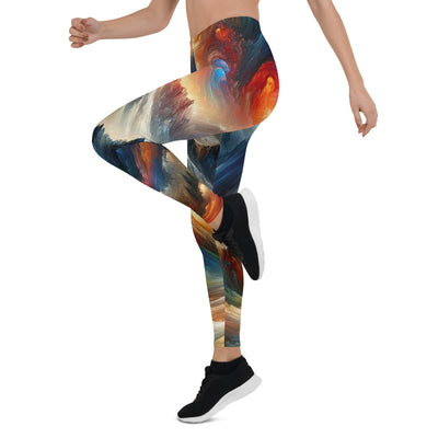 Expressionistische Alpen, Berge: Gemälde mit Farbexplosion - Leggings (All-Over Print) berge xxx yyy zzz