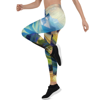 Impressionistische Alpen, lebendige Farbtupfer und Lichteffekte - Leggings (All-Over Print) berge xxx yyy zzz