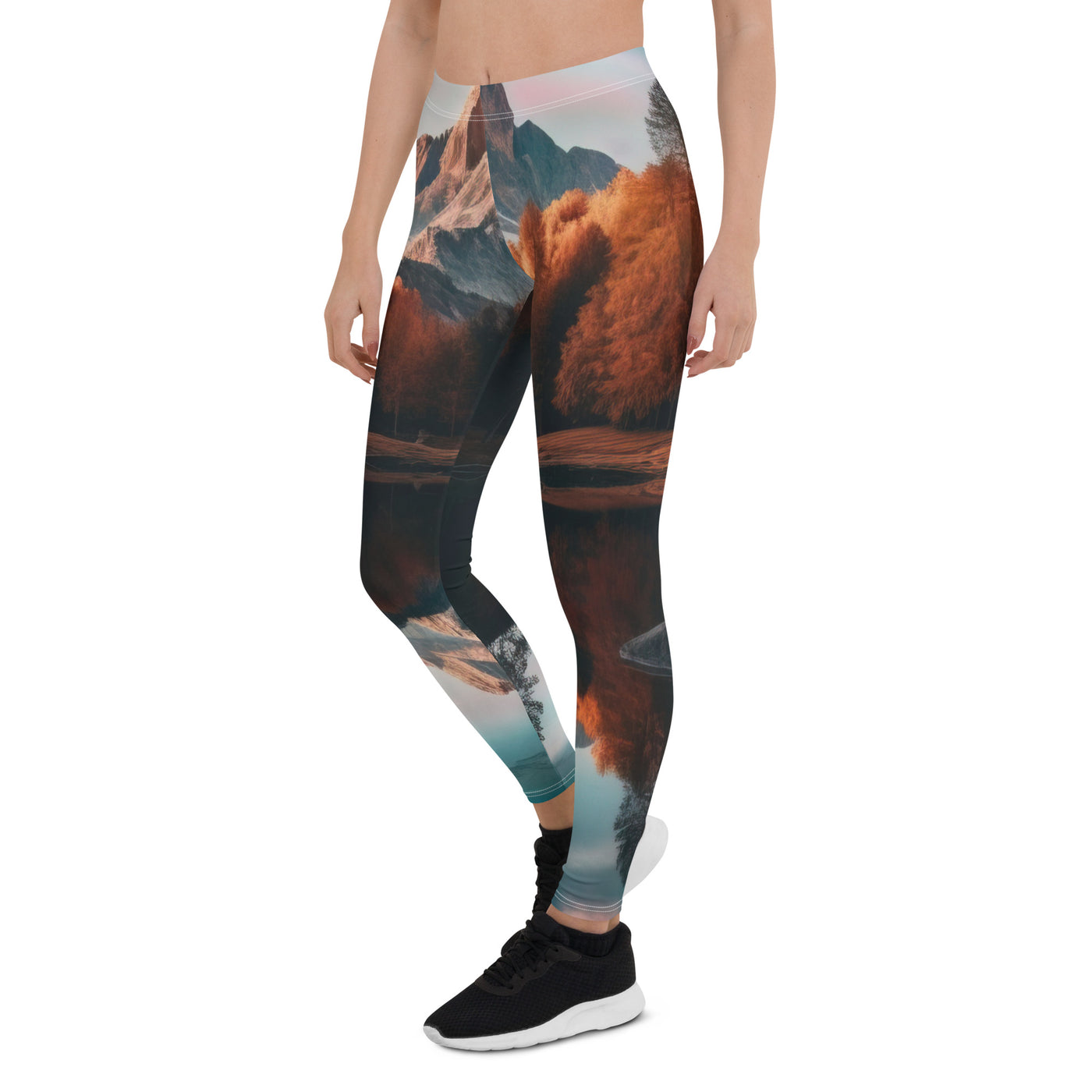 Bergsee, Berg und Bäume - Foto - Leggings (All-Over Print) berge xxx