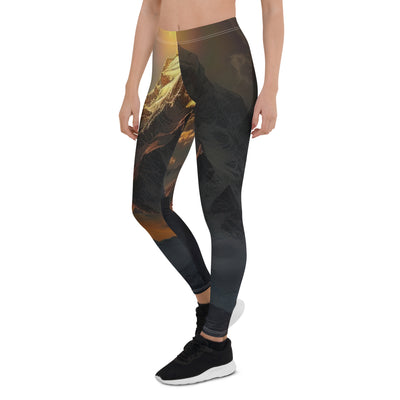 Himalaya Gebirge, Sonnenuntergang - Landschaft - Leggings (All-Over Print) berge xxx