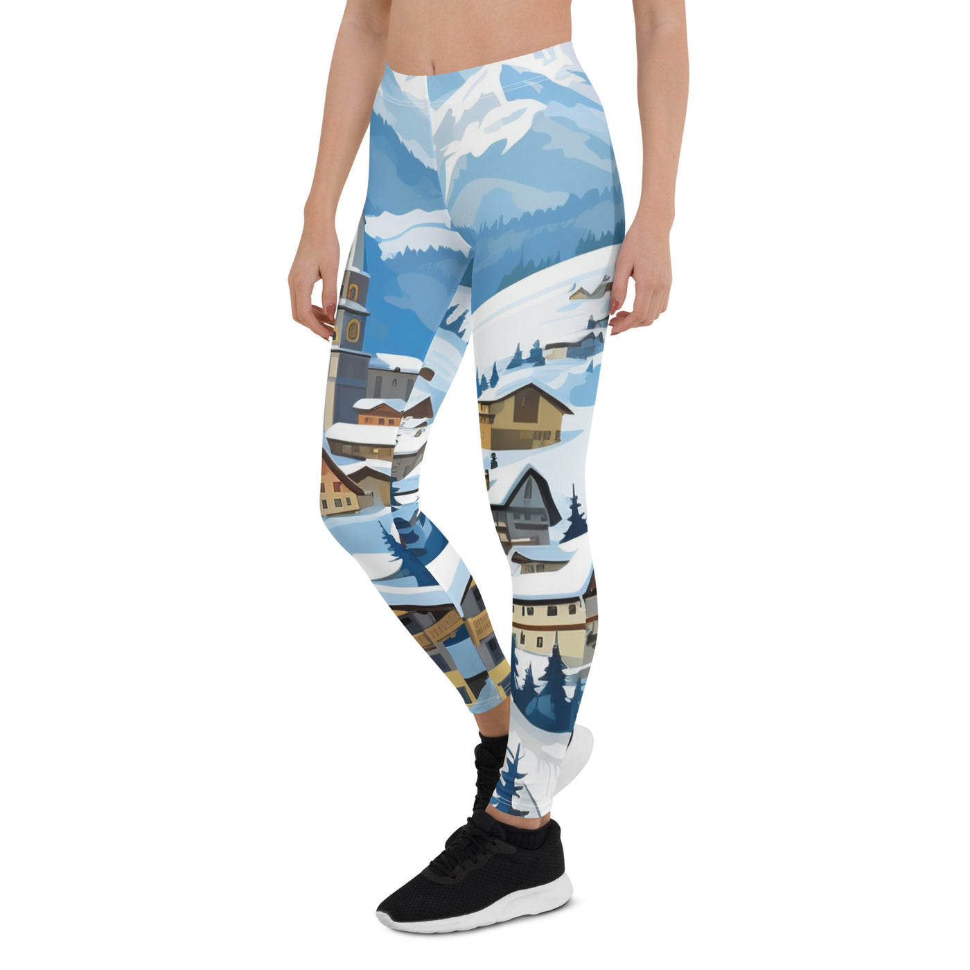 Kitzbühl - Berge und Schnee - Landschaftsmalerei - Leggings (All-Over Print) ski xxx