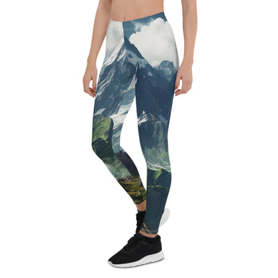 Gigantischer Berg - Landschaftsmalerei - Leggings (All-Over Print) berge xxx