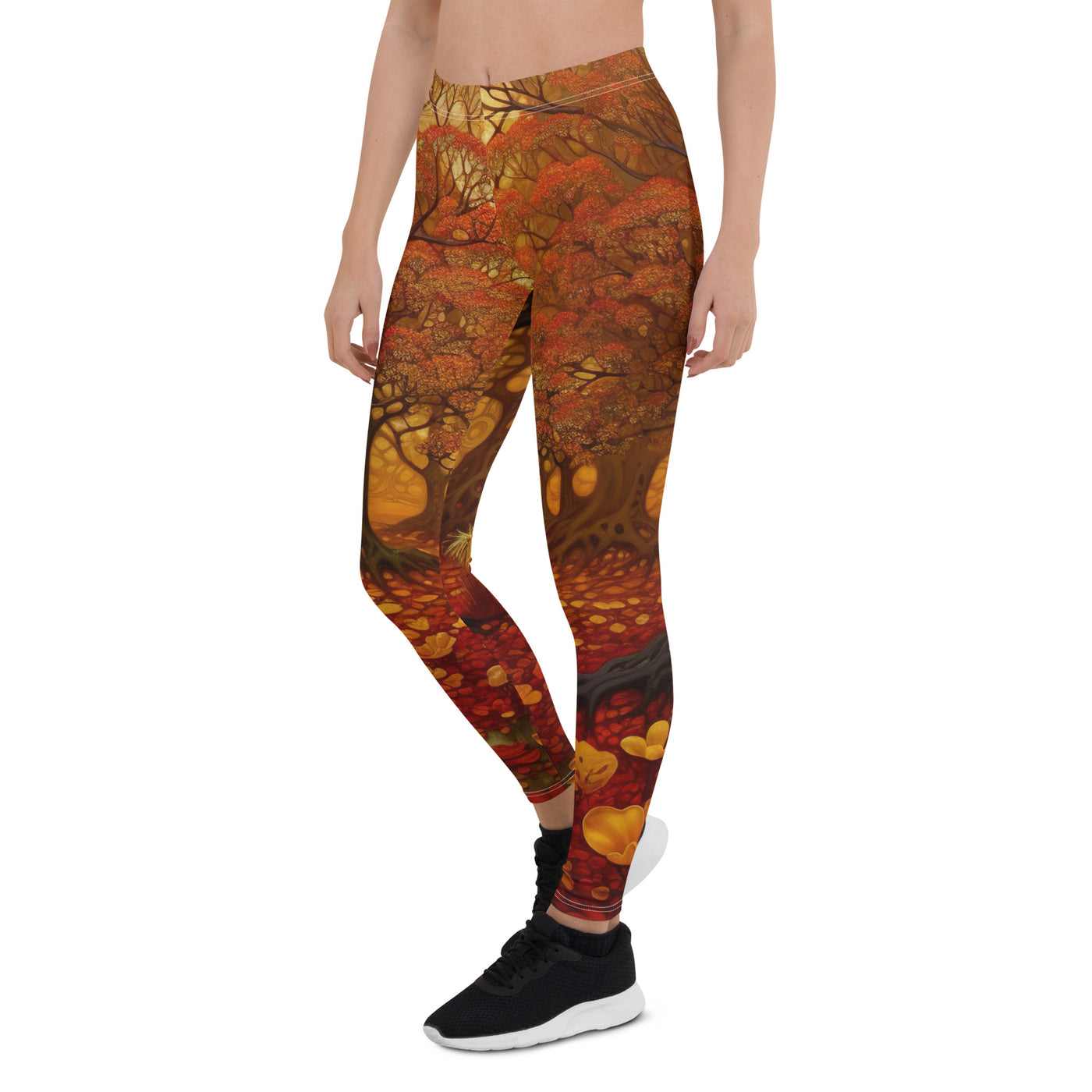 Wald im Herbst und kleiner Bach - Leggings (All-Over Print) camping xxx