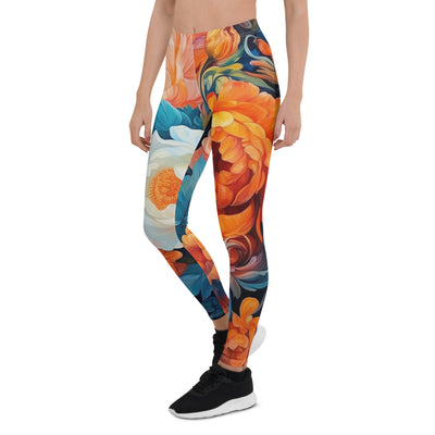 Bunte Blumen - Schöne Malerei - Leggings (All-Over Print) camping xxx