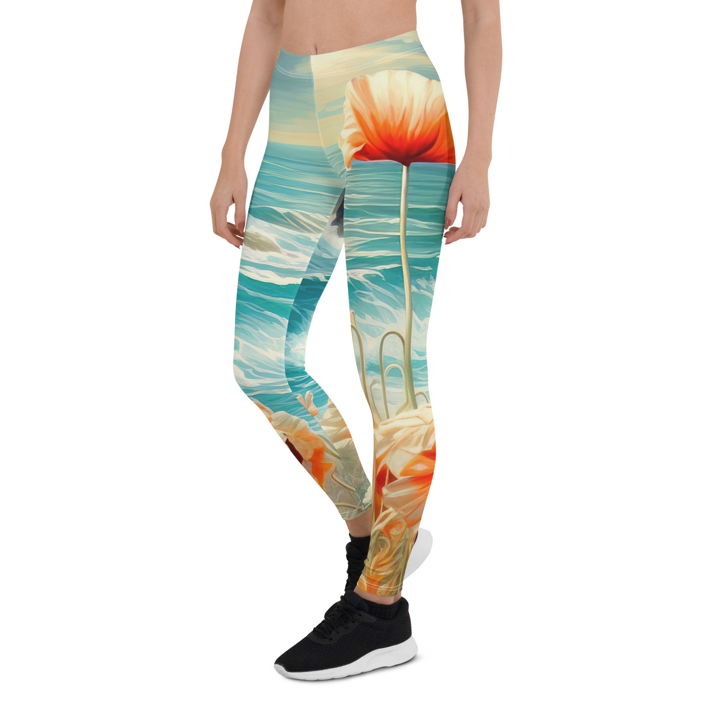 Blumen, Meer und Sonne - Malerei - Leggings (All-Over Print) camping xxx