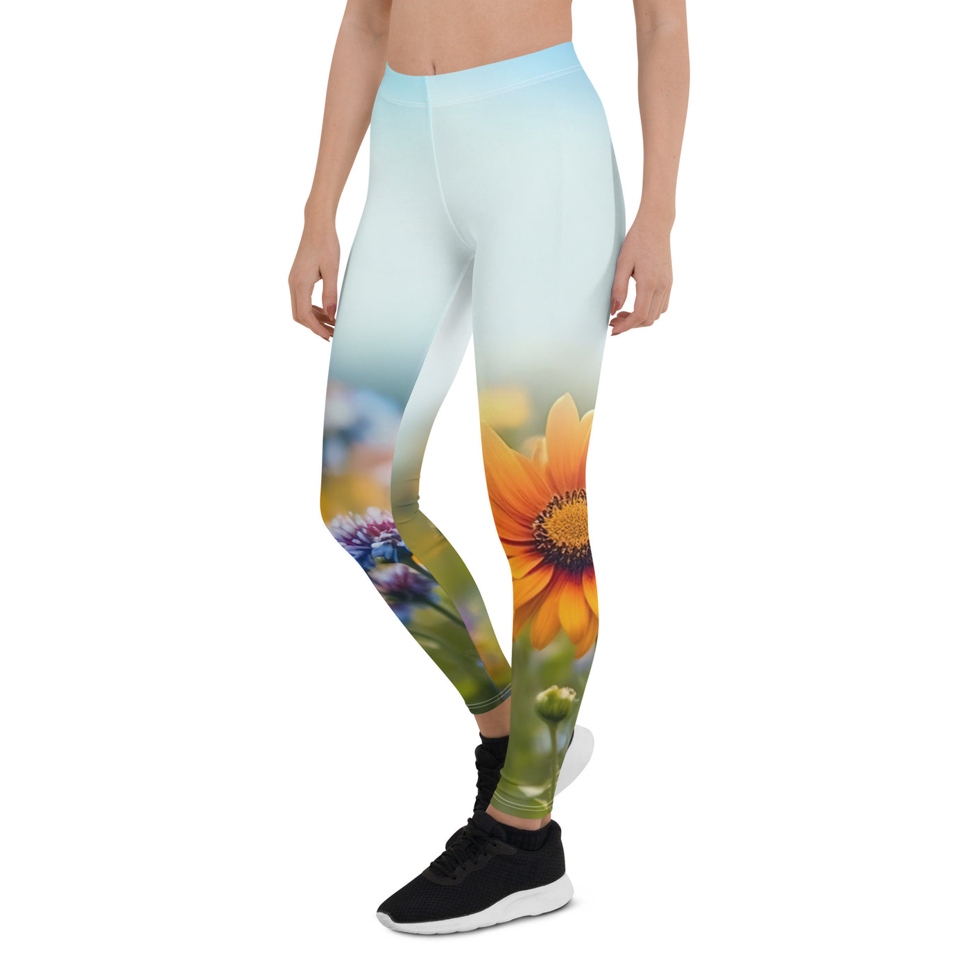 Foto von Blumen im Sonnenschein - Nahaufnahme - Leggings (All-Over Print) camping xxx