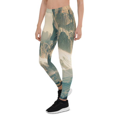 Dolomiten - Landschaftsmalerei - Leggings (All-Over Print) berge xxx