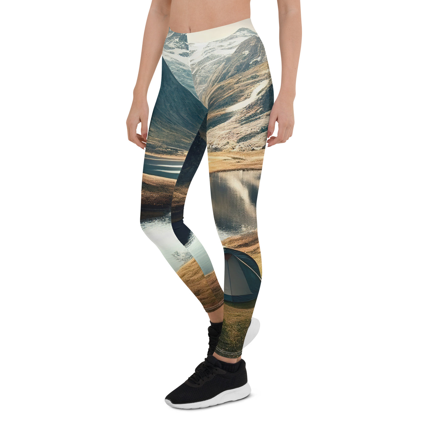 Zelt, Berge und Bergsee - Leggings (All-Over Print) camping xxx