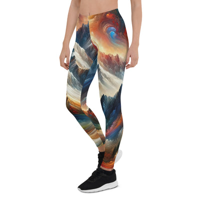 Expressionistische Alpen, Berge: Gemälde mit Farbexplosion - Leggings (All-Over Print) berge xxx yyy zzz