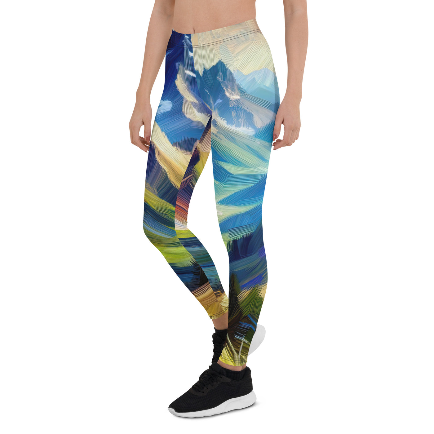 Impressionistische Alpen, lebendige Farbtupfer und Lichteffekte - Leggings (All-Over Print) berge xxx yyy zzz