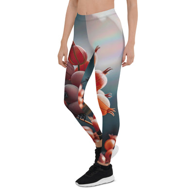 Foto einer Gruppe von Alpenbeeren mit kräftigen Farben und detaillierten Texturen - Leggings (All-Over Print) berge xxx yyy zzz