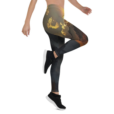 Himalaya Gebirge, Sonnenuntergang - Landschaft - Leggings (All-Over Print) berge xxx