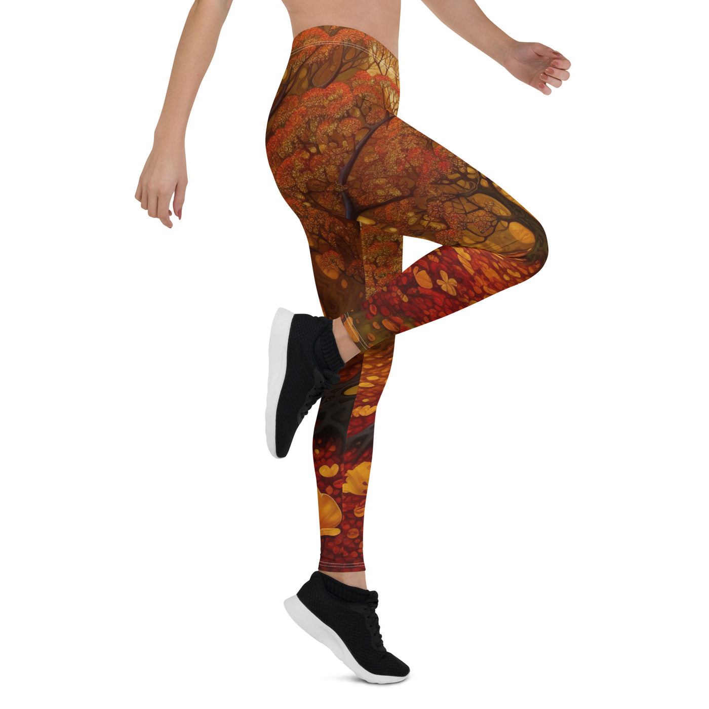 Wald im Herbst und kleiner Bach - Leggings (All-Over Print) camping xxx