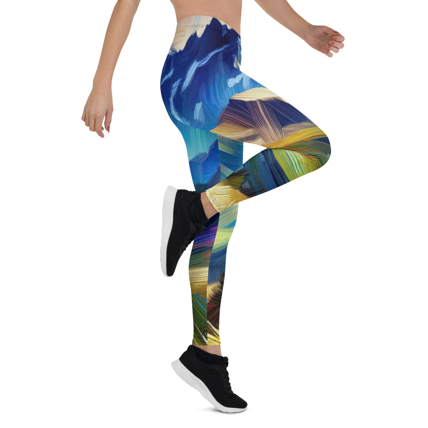 Impressionistische Alpen, lebendige Farbtupfer und Lichteffekte - Leggings (All-Over Print) berge xxx yyy zzz