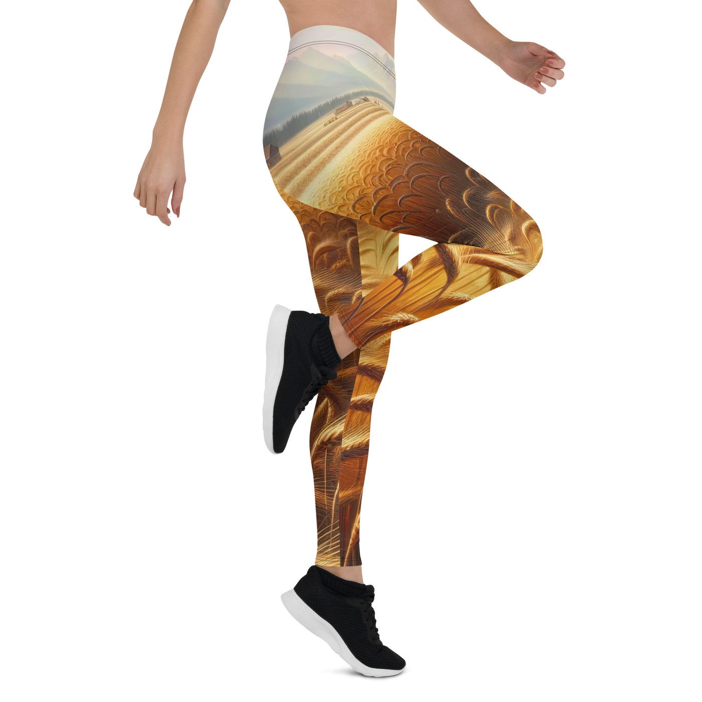 Ölgemälde eines bayerischen Weizenfeldes, endlose goldene Halme (TR) - Leggings (All-Over Print) xxx yyy zzz