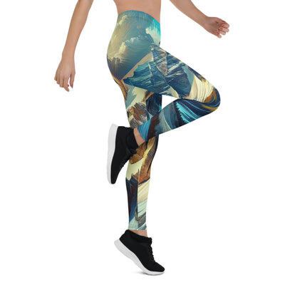 Majestätische Alpen in zufällig ausgewähltem Kunststil - Leggings (All-Over Print) berge xxx yyy zzz