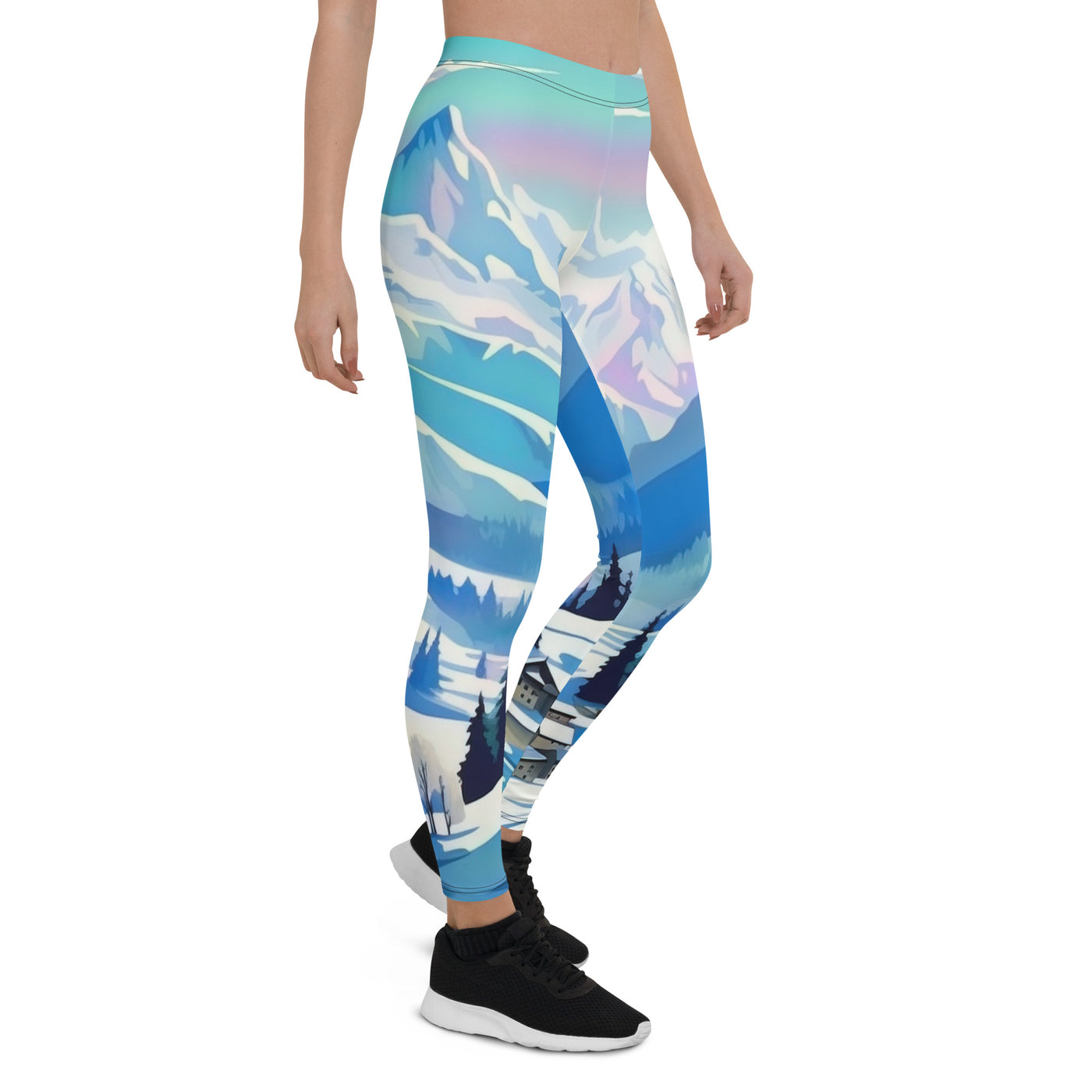 Berge und Schnee - Landschaft - Leggings (All-Over Print) ski xxx