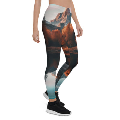 Bergsee, Berg und Bäume - Foto - Leggings (All-Over Print) berge xxx