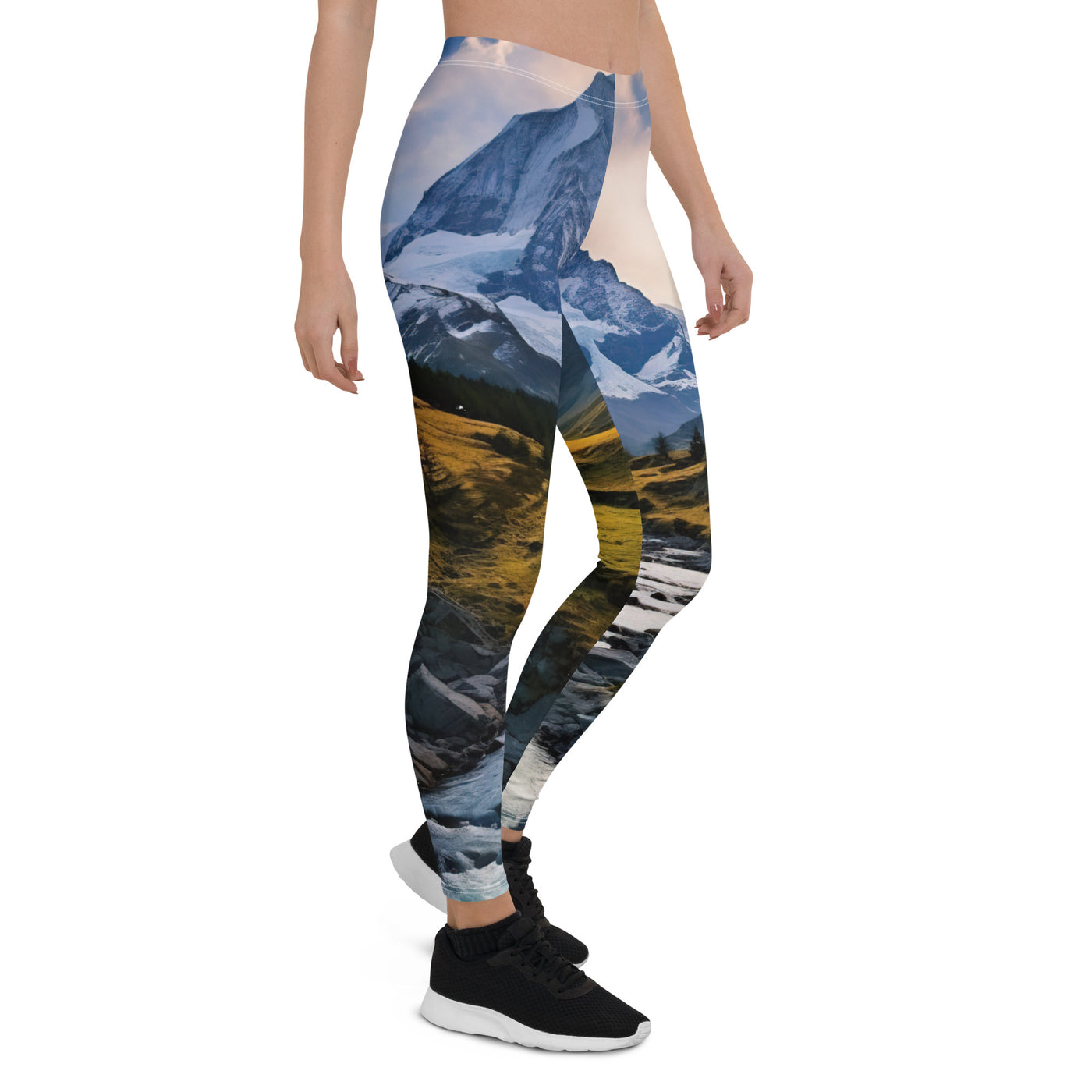 Berge und steiniger Bach - Epische Stimmung - Leggings (All-Over Print) berge xxx