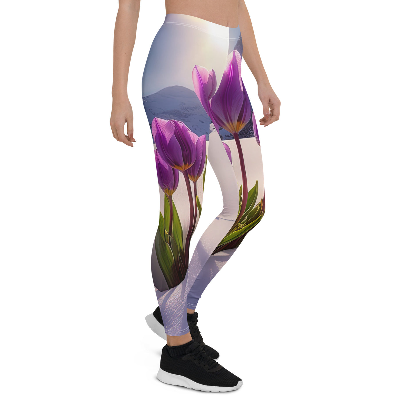 Tulpen im Schnee und in den Bergen - Blumen im Winter - Leggings (All-Over Print) berge xxx